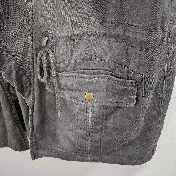 Democracy Army Green Cargo Vest. Women's Size Medium. - Picture 3 of 5